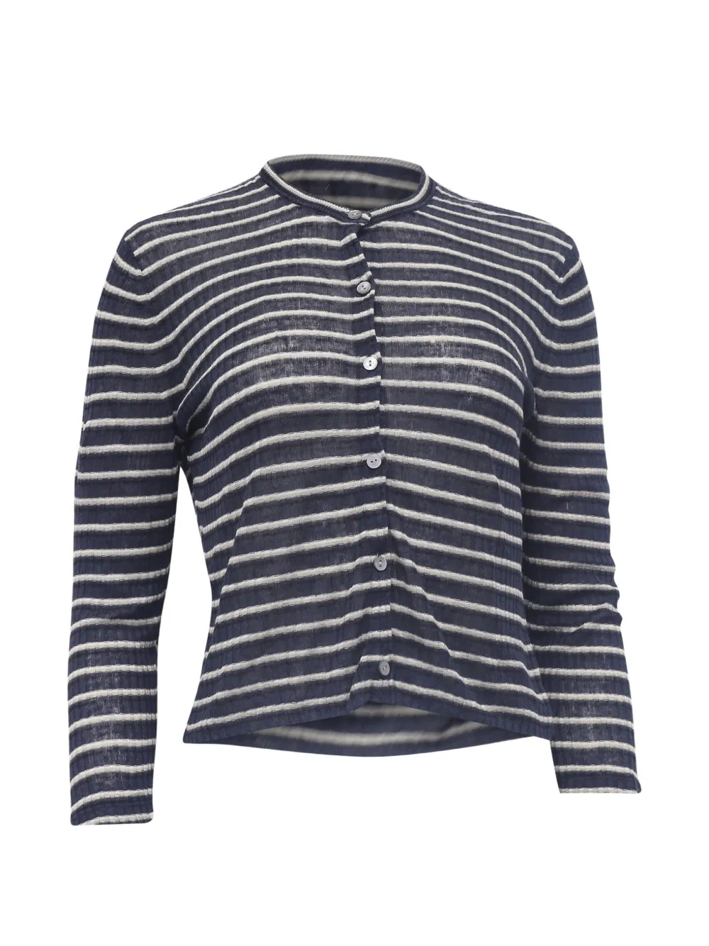 Theory striped button-down cardigan - Blu