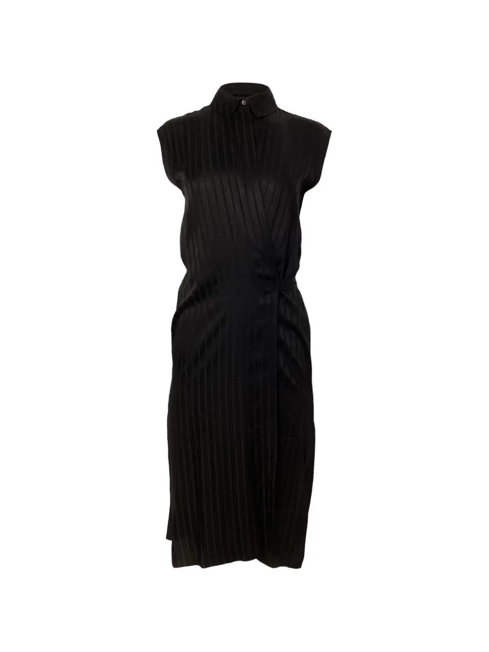 Pre-Owned Alexander Wang striped midi shirt dress - Nero
