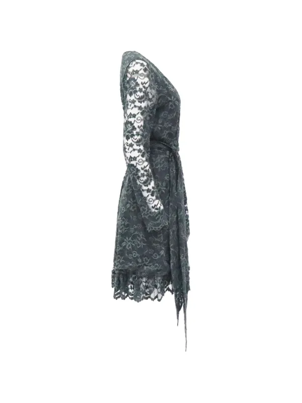 high neck lace top wedding dress Designer Wild Lace Mock Neck Long Sleeve Ball Gown Satin Wedding Dress