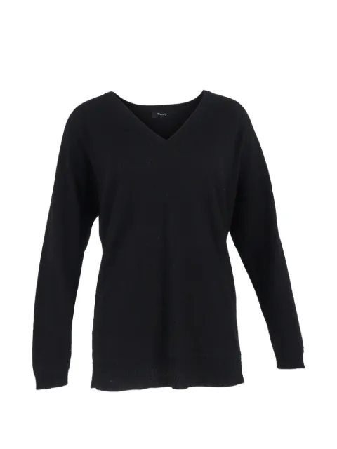 Theory V-neck cashmere sweater