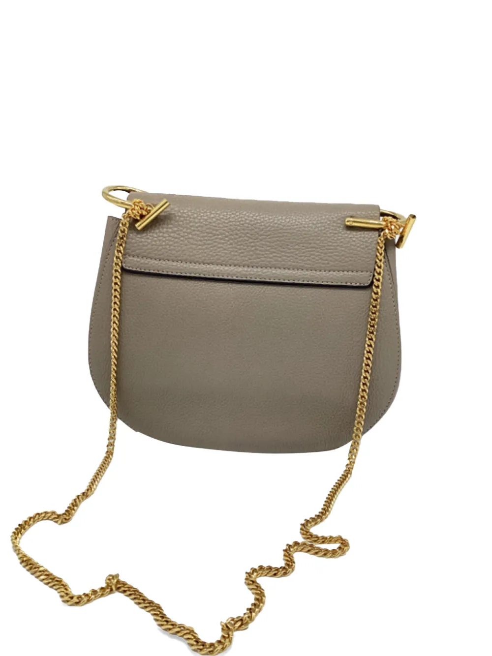Chloé Vintage small Drew logo-detail chain shoulder bag - Grigio