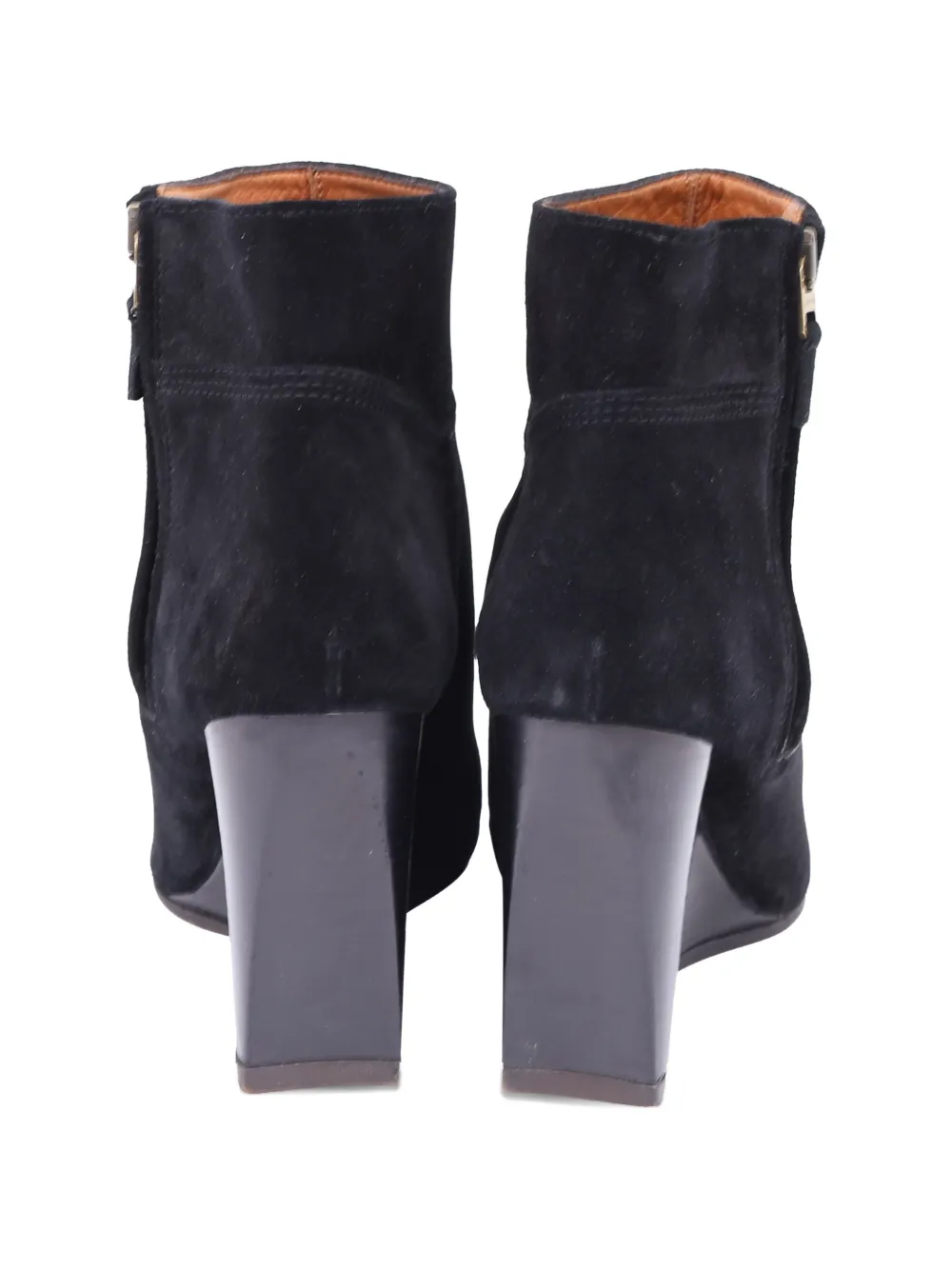 Lanvin Pre-Owned almond-toe ankle boots - Zwart