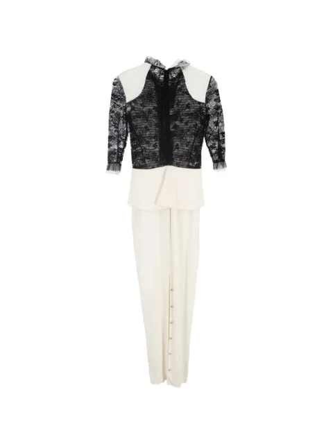 Alessandra Rich lace bow-detail maxi dress