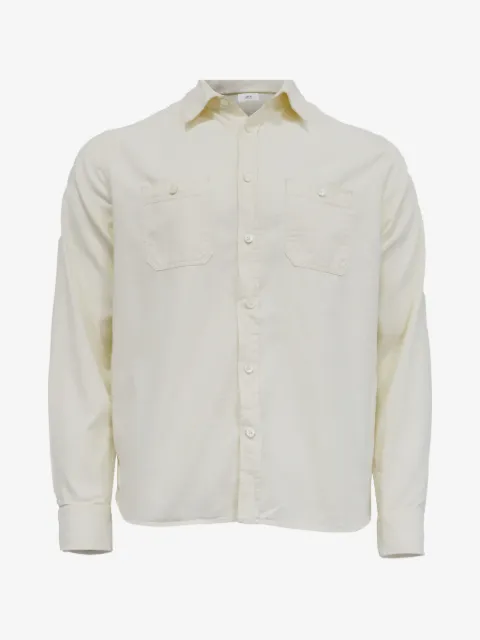 Mr P. buttoned flap-pocket long-sleeve shirt