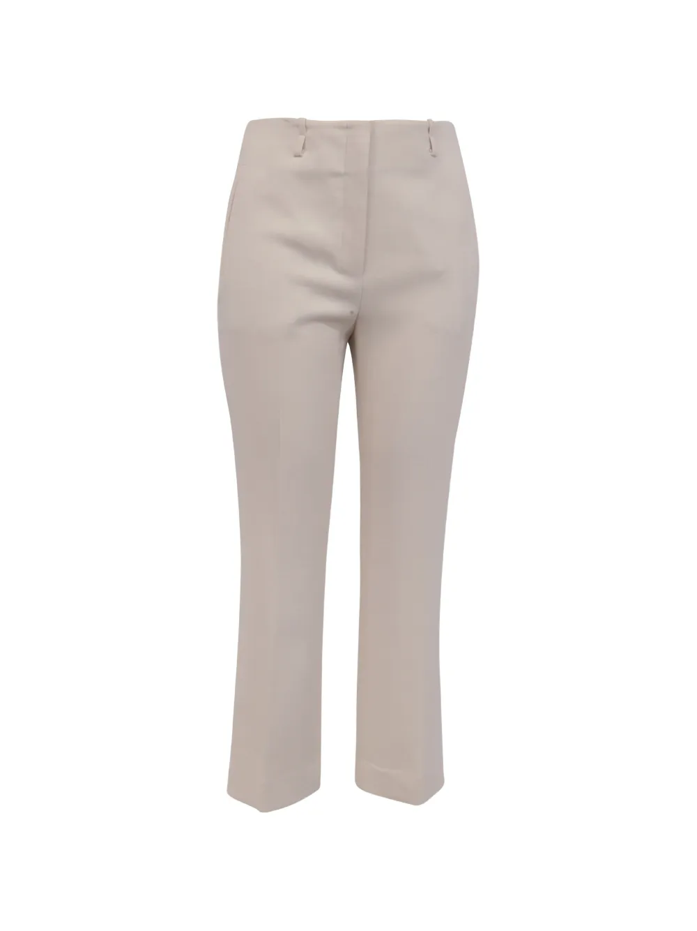 Theory high-waisted straight-leg trousers - Nude