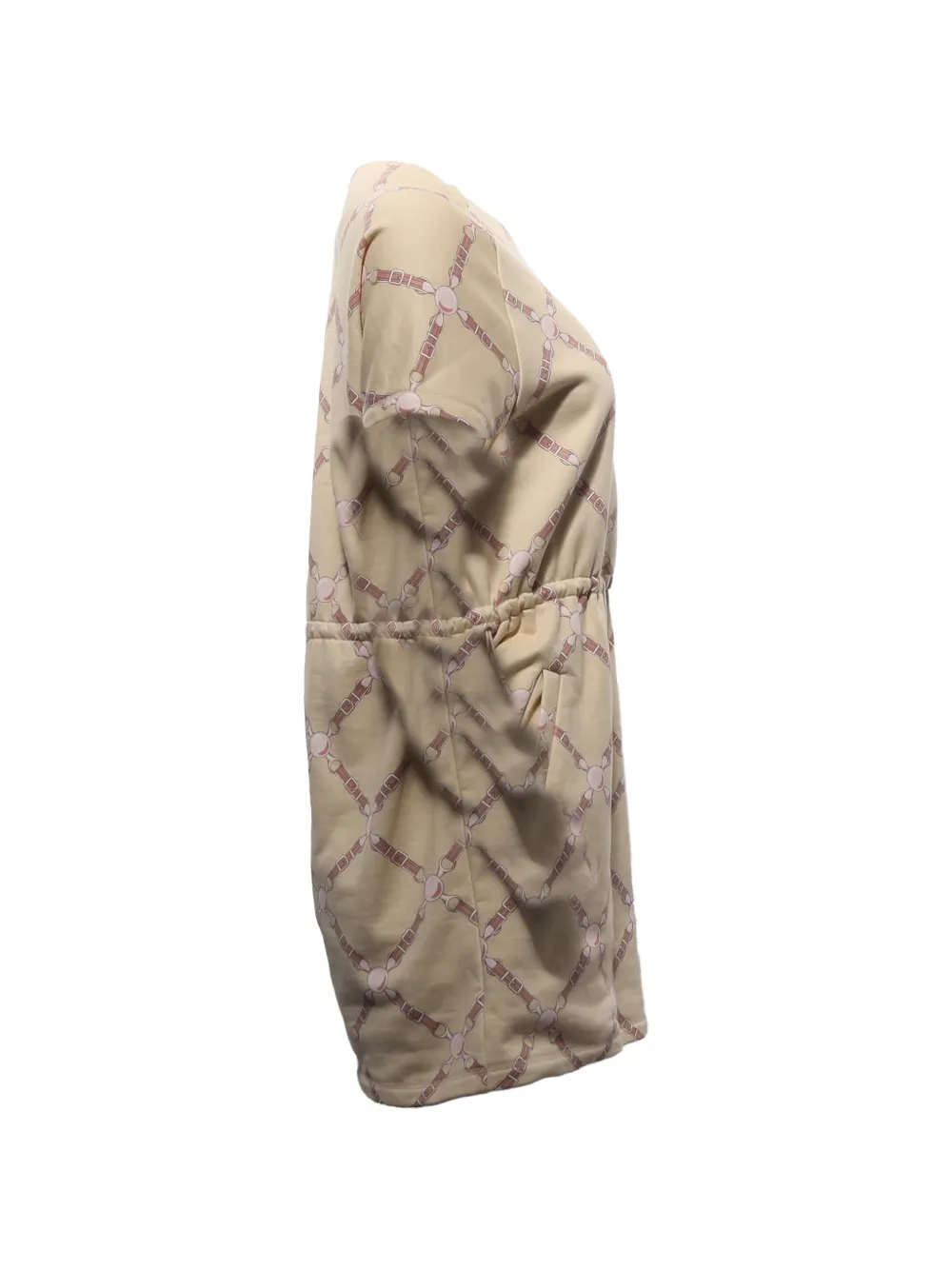  Hermès Pre-owned Zipped Printed Mini Dress - Neutrals 
