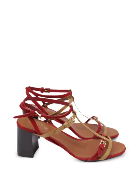 Tod's Vintage T-strap block-heel sandals