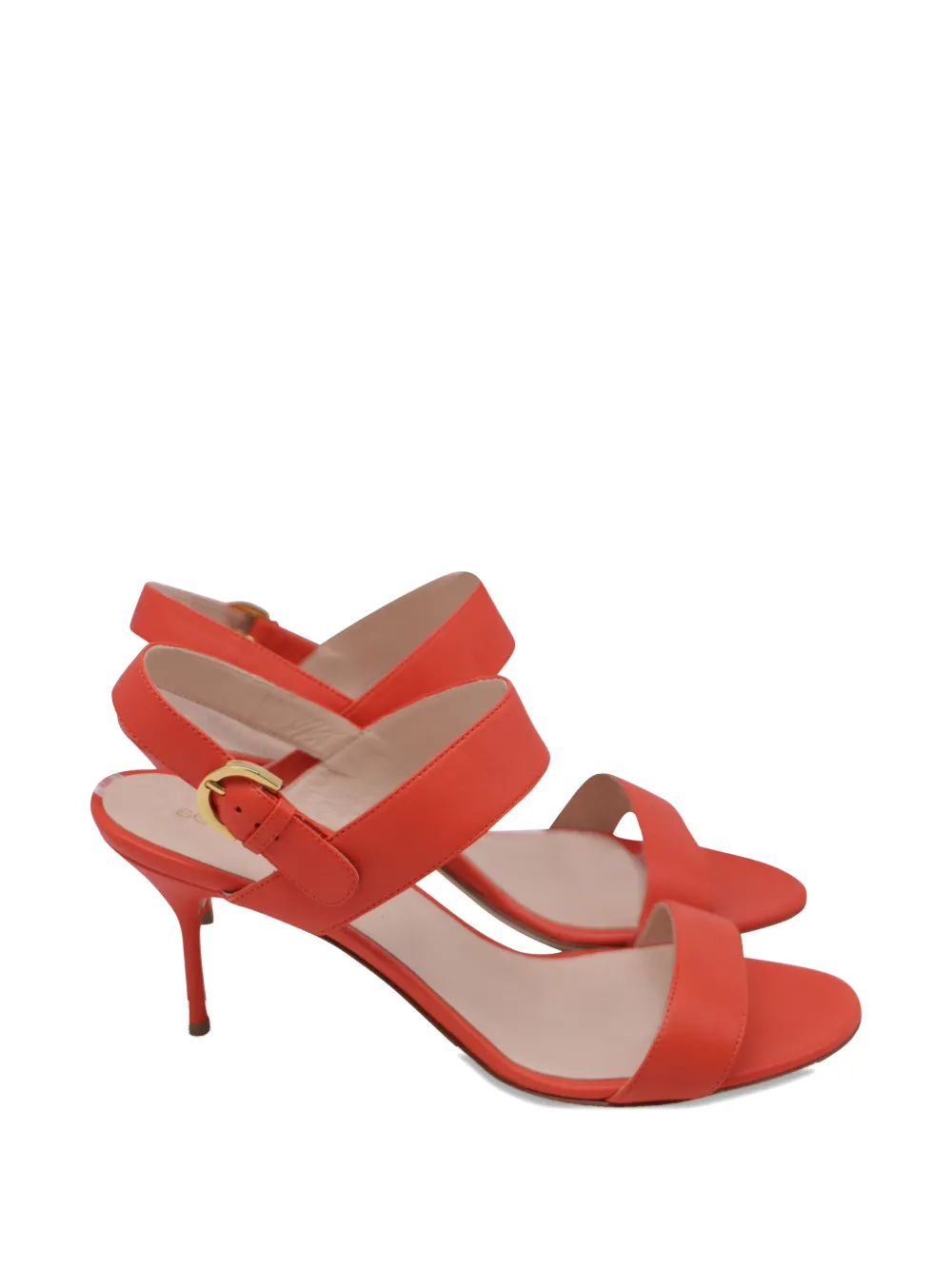 Sergio Rossi Vintage slingback leather sandals - Arancione