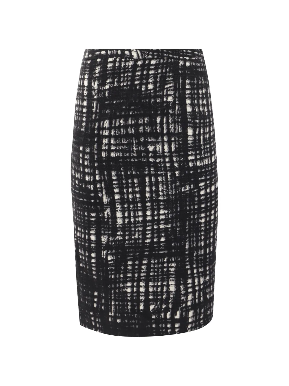 Michael Kors Vintage tweed midi skirt - Nero