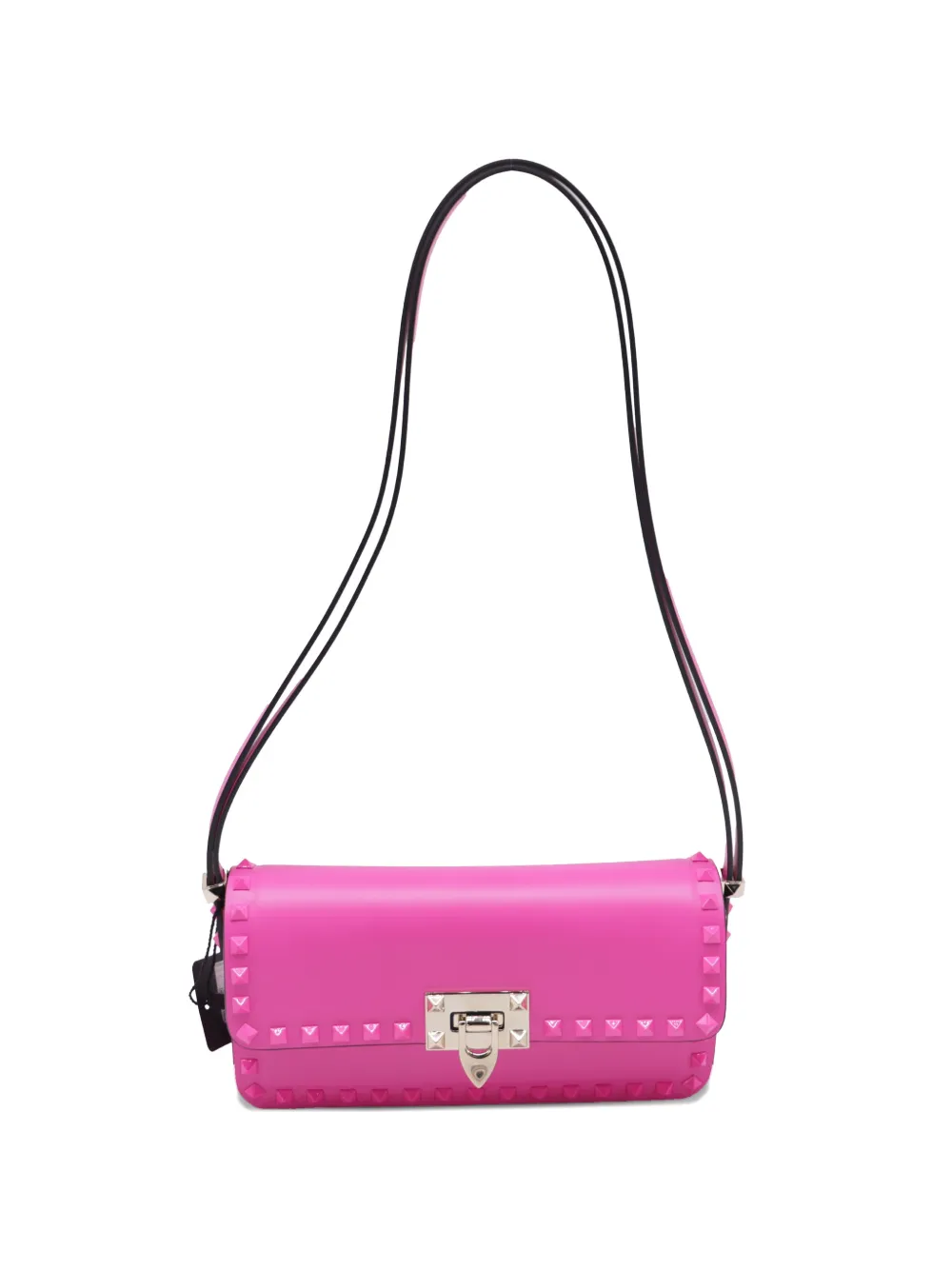Valentino Garavani Pre-Owned Rockstud leather shoulder bag - Rosa