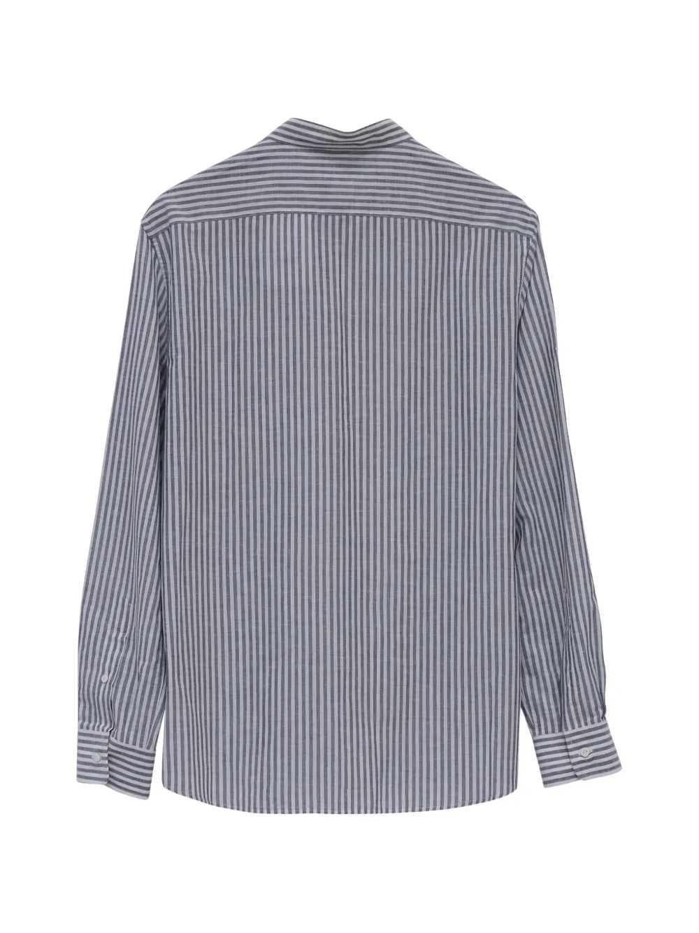 Striped Linen Button-Down Shirt