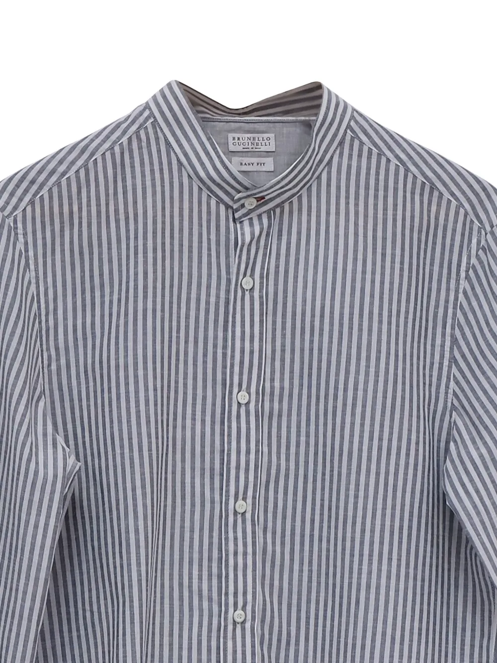 Striped Linen Button-Down Shirt