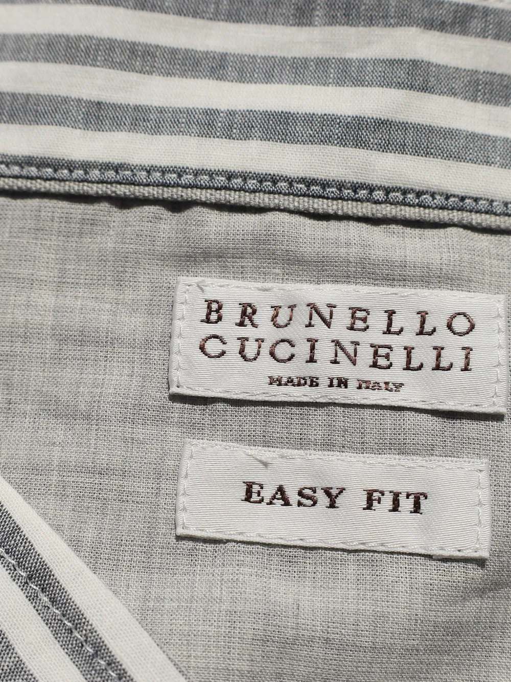 Striped Linen Button-Down Shirt