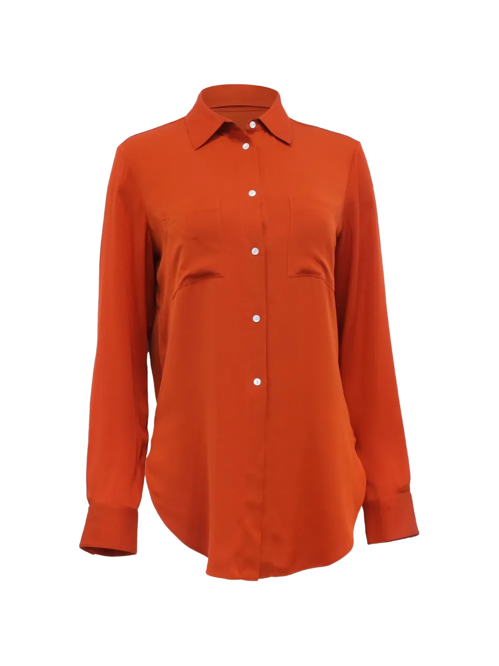 Theory button-down long-sleeve shirt - Arancione