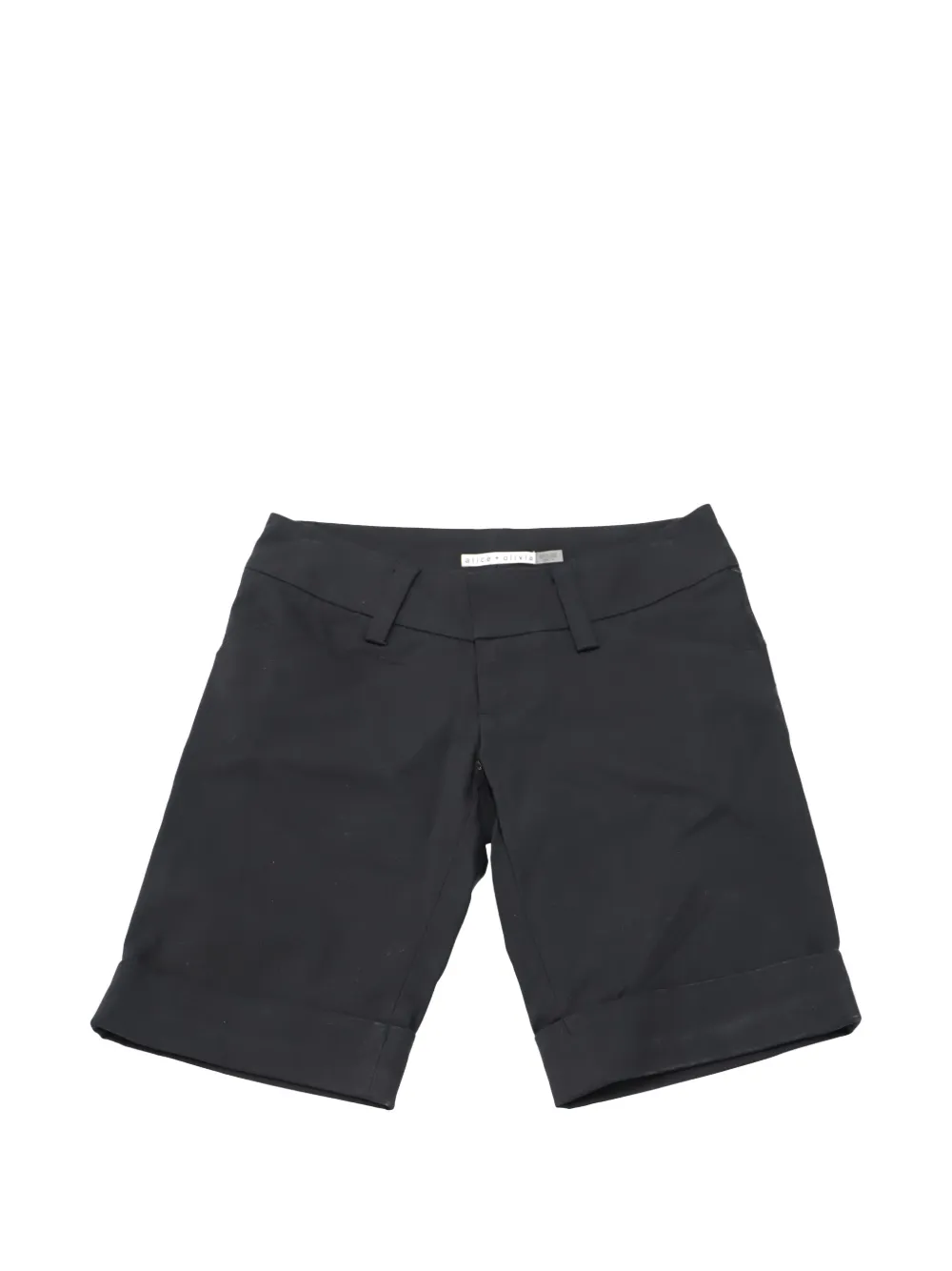 alice + olivia cuffed-hem shorts - Nero