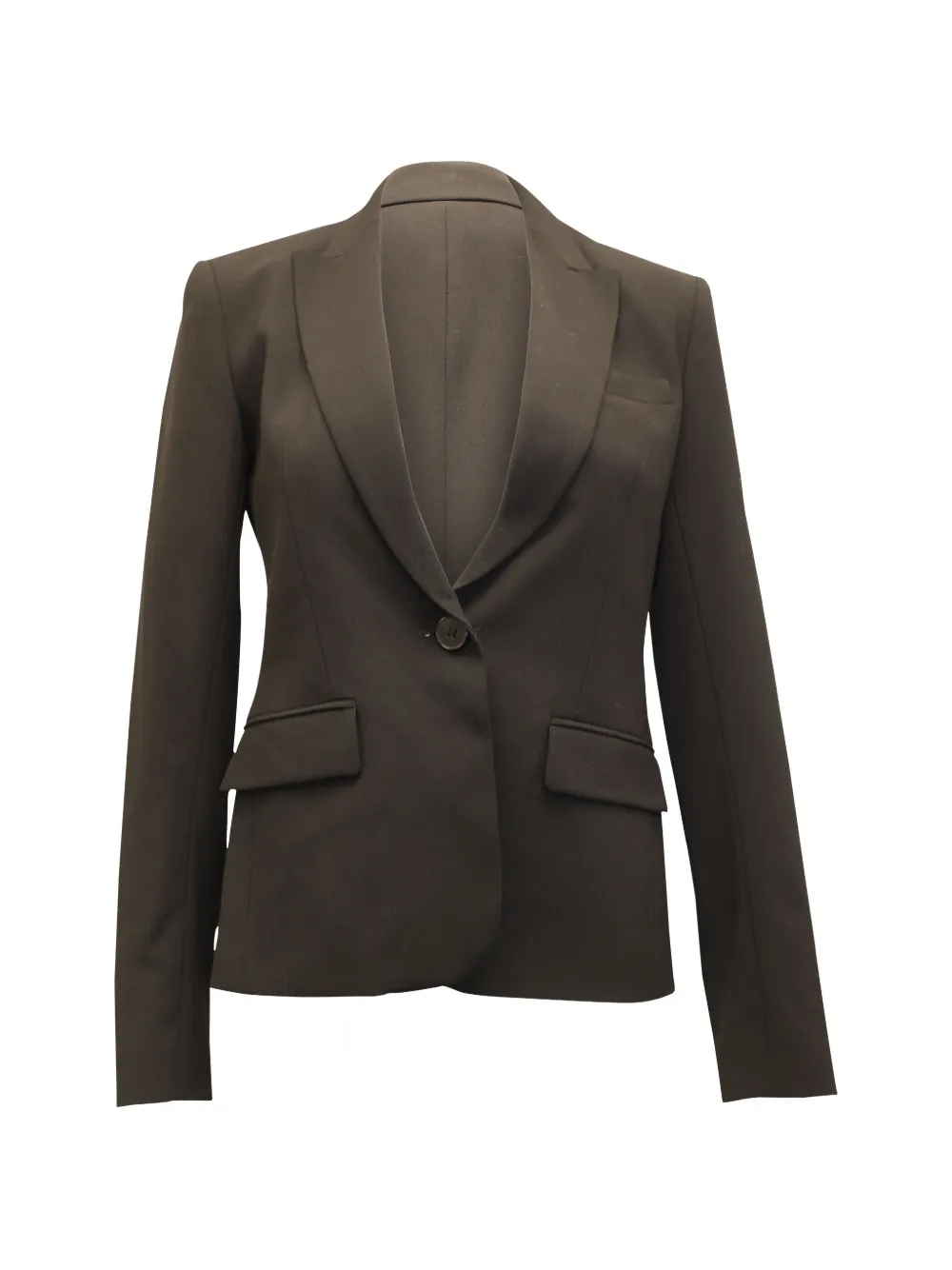 Pre-owned Theory Etienette Wool Blazer In Black