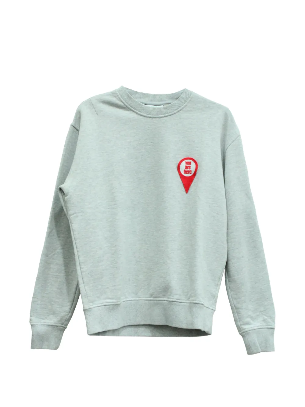 AMI Paris patch sweatshirt - Grau