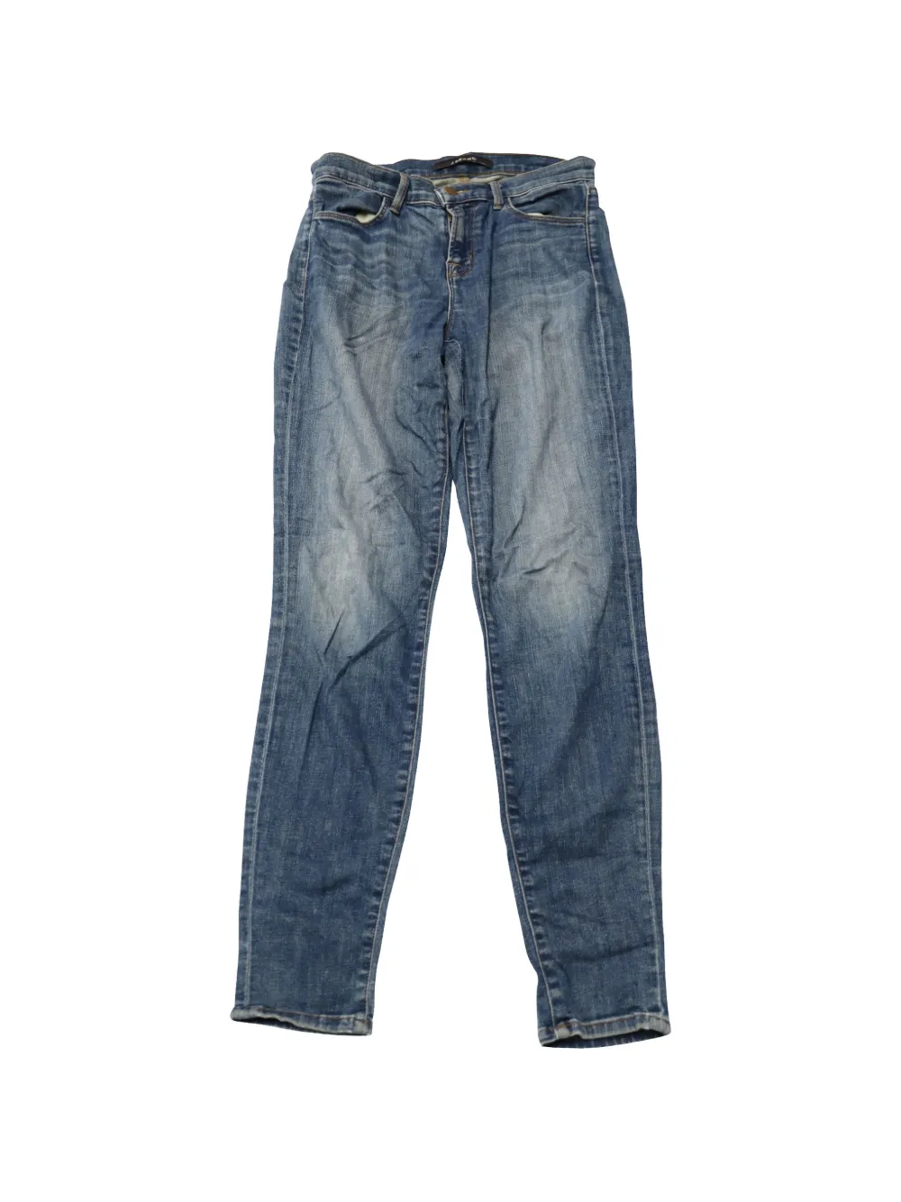 J Brand faded wash high-waisted jeans - Blu