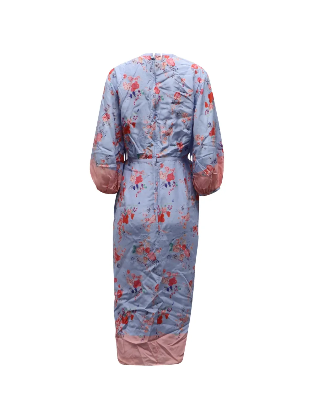 Vilshenko floral-print long-sleeve dress - Blauw