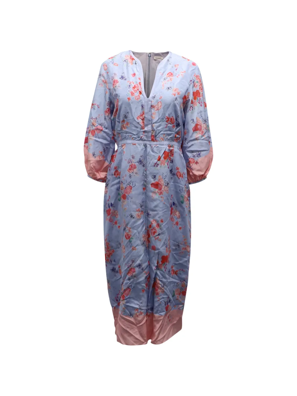 Vilshenko floral-print long-sleeve dress - Blu