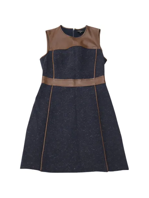 Theory レザートリム タイトドレス