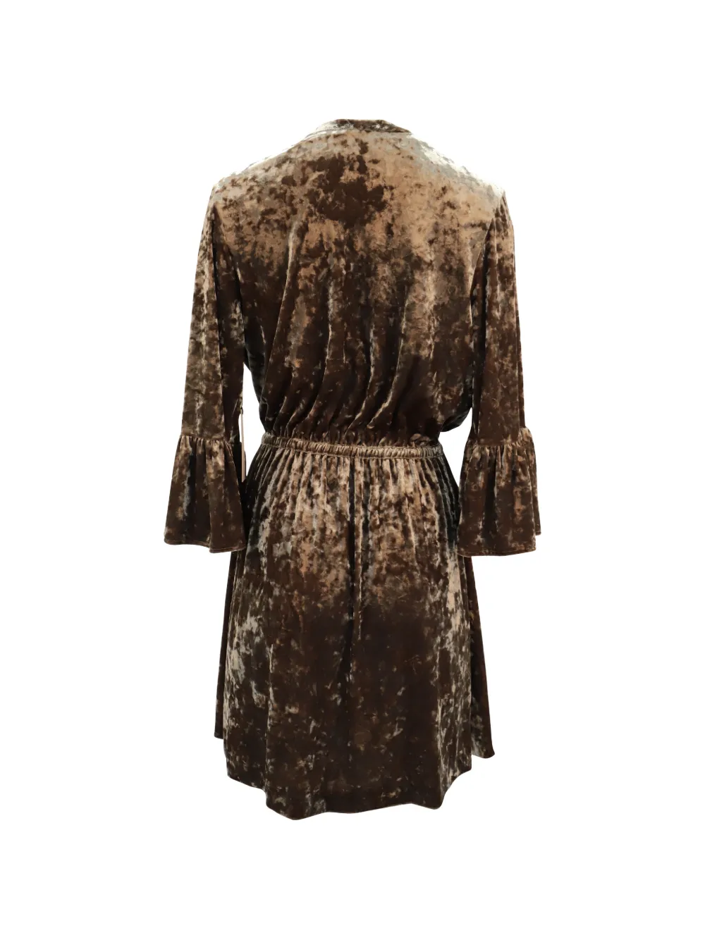 L'Agence Riley crushed velvet mini dress - Bruin