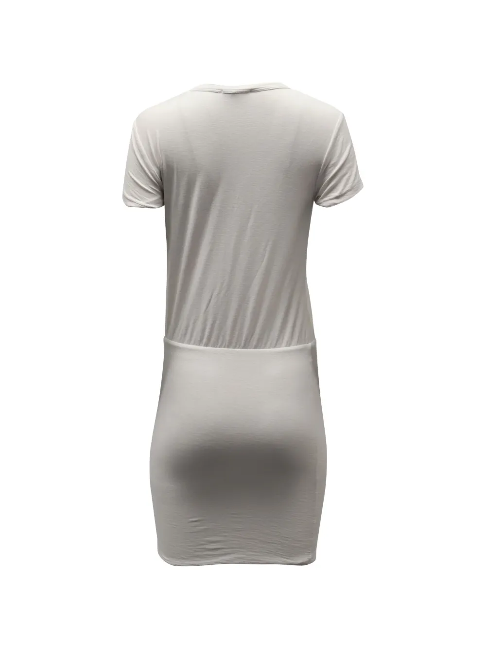 James Perse fitted short-sleeve mini dress - Wit