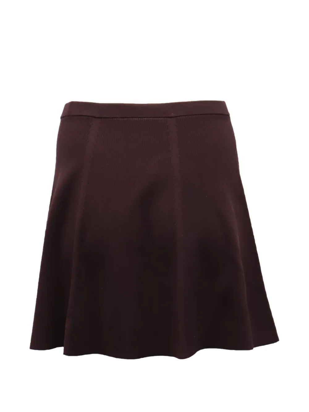 Theory high-waisted ribbed a-line skirt - Bruin