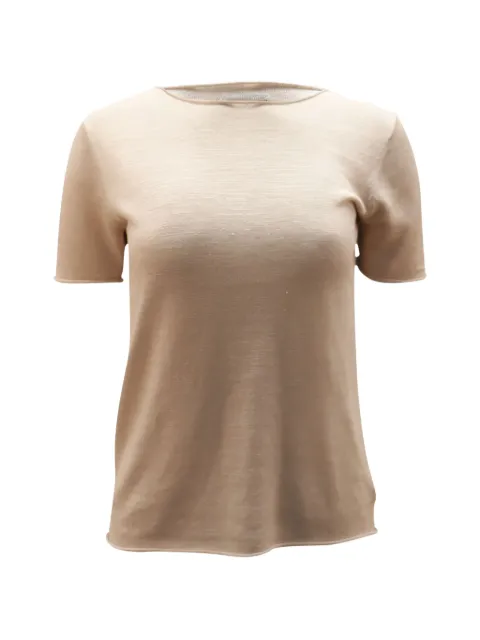 Theory playera con bordes enrollados