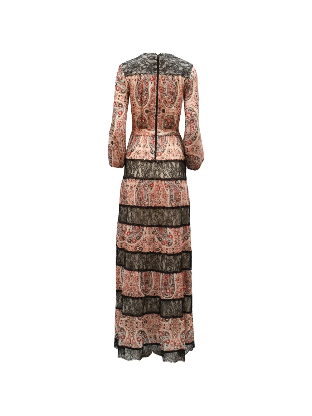 Alice + olivia lace-panelled paisley maxi dress - Beige