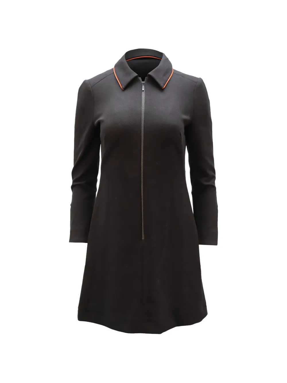 Cefinn zip front midi dress - Nero