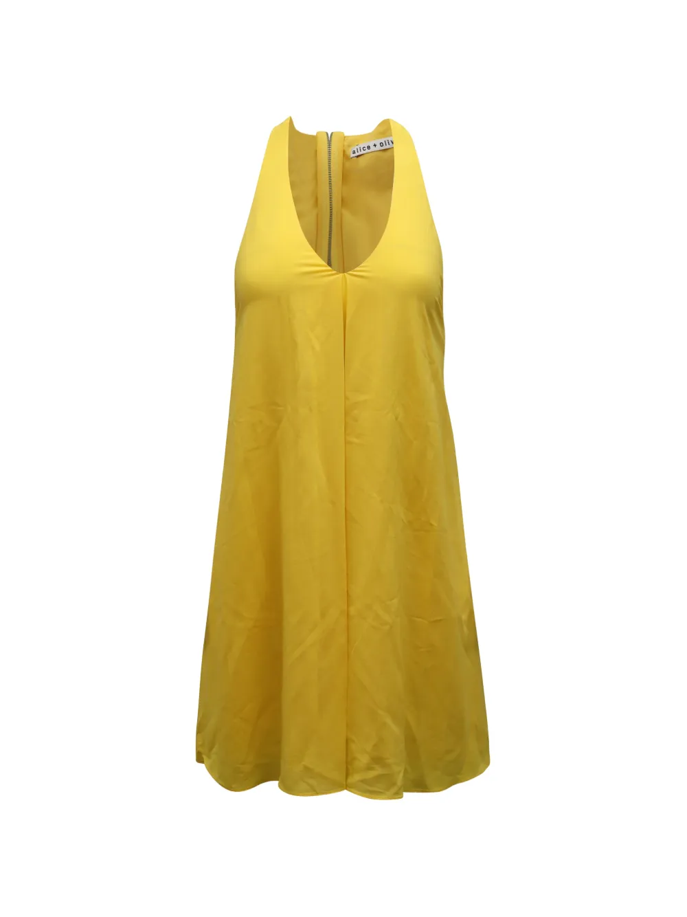 alice + olivia Abito corto con zip - Giallo