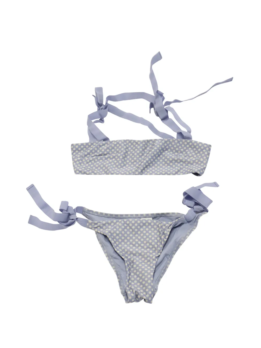 ZIMMERMANN polka-dot tie bikini - Blu