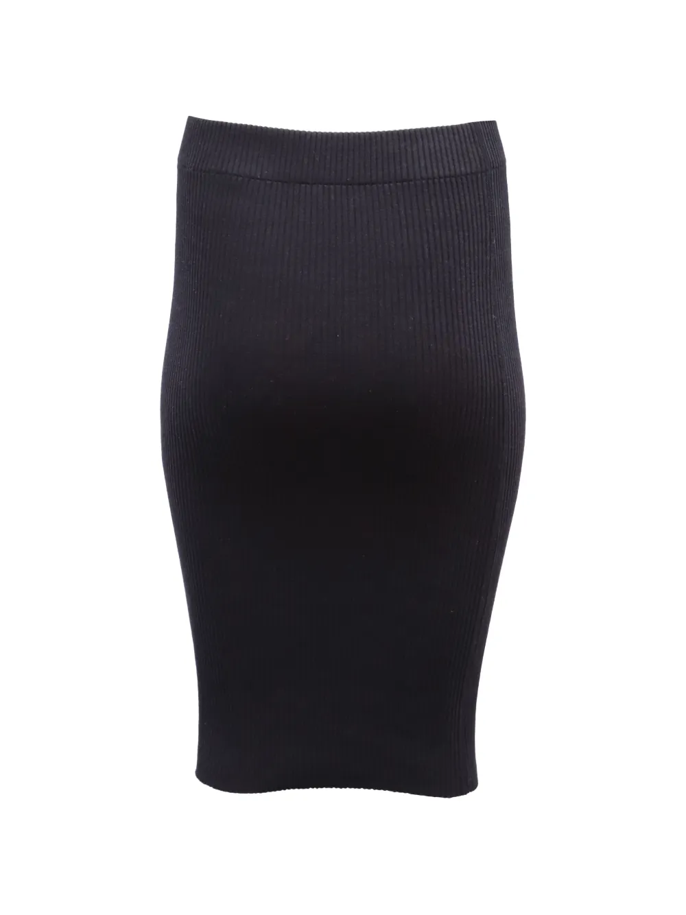 Vince ribbed elasticated-waistband midi skirt - Blu