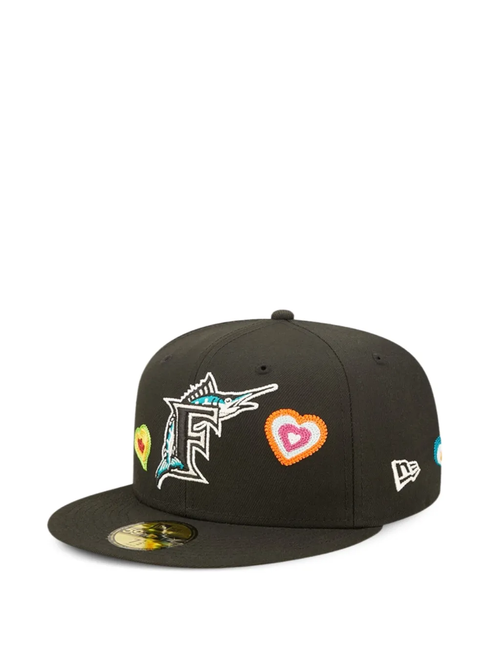 NEW ERA CAP MLB Florida Marlins 59Fifty pet Zwart