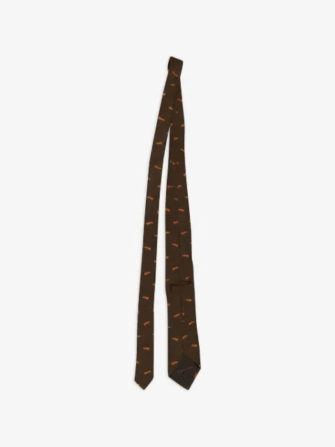 Ermenegildo Zegna Vintage corbata con zorro estampado