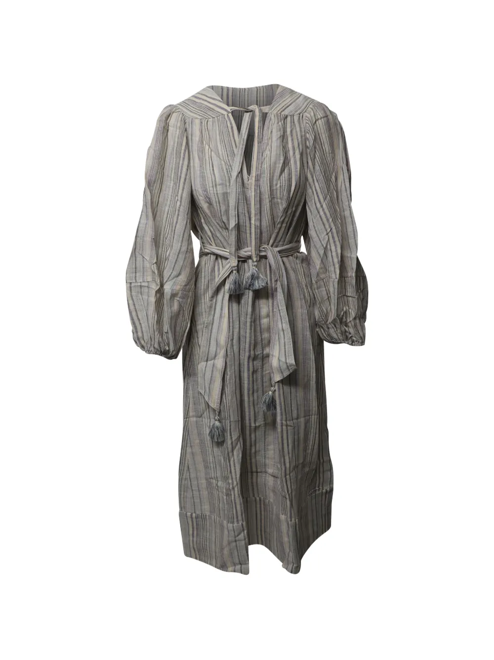 ZIMMERMANN striped maxi dress - Toni neutri