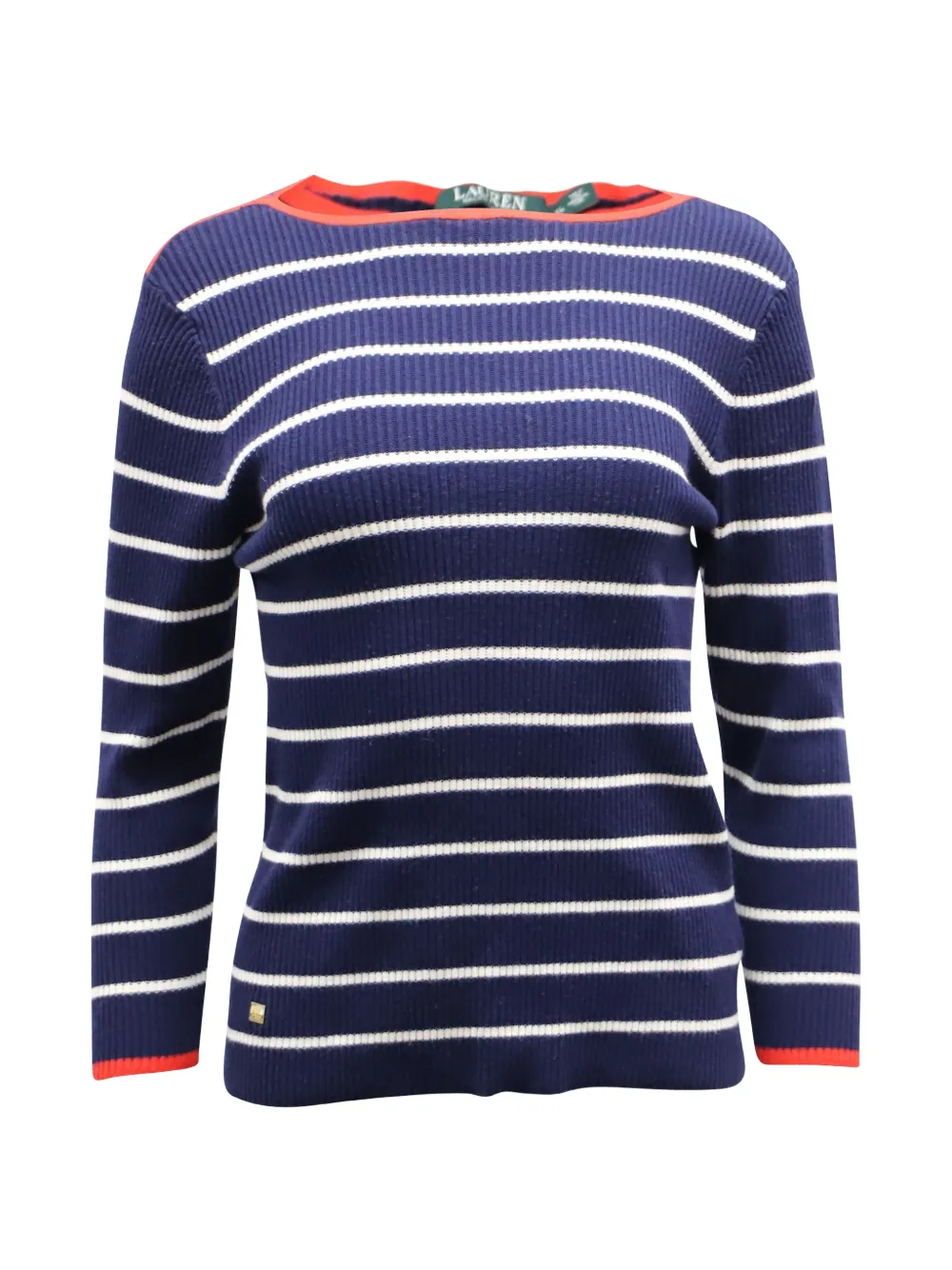 Ribbed-Knit Striped Sweater