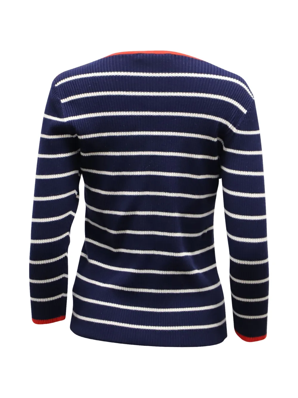 Ribbed-Knit Striped Sweater