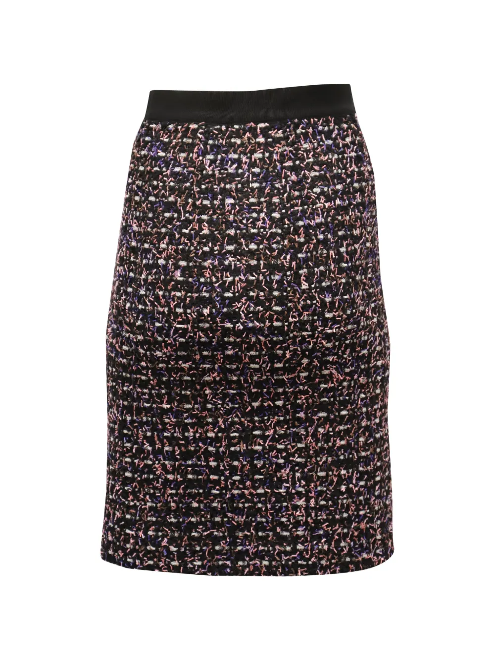 Giambattista Valli Vintage tweed elasticated-waist midi skirt - Zwart