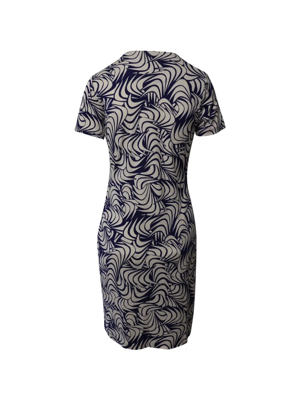 Diane Von Furstenberg Vintage floral-print short-sleeve mini dress - Blauw