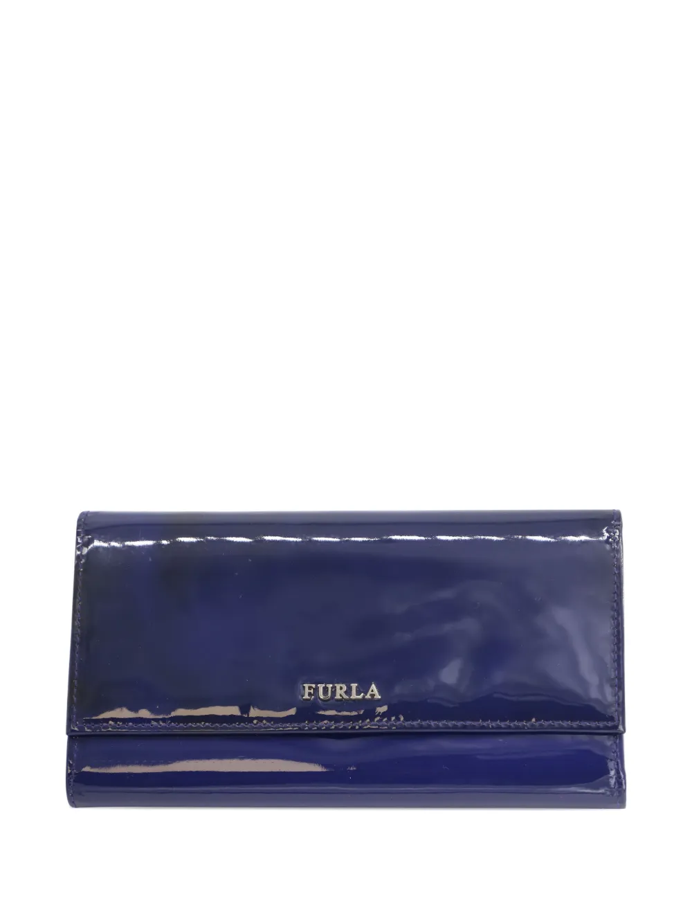 Furla patent-leather wallet - Blu