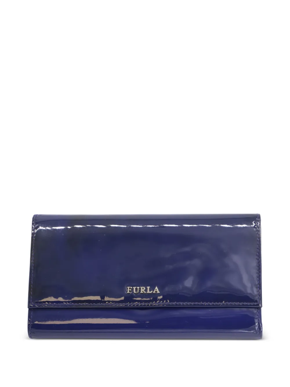 Furla patent-leather wallet - Blu