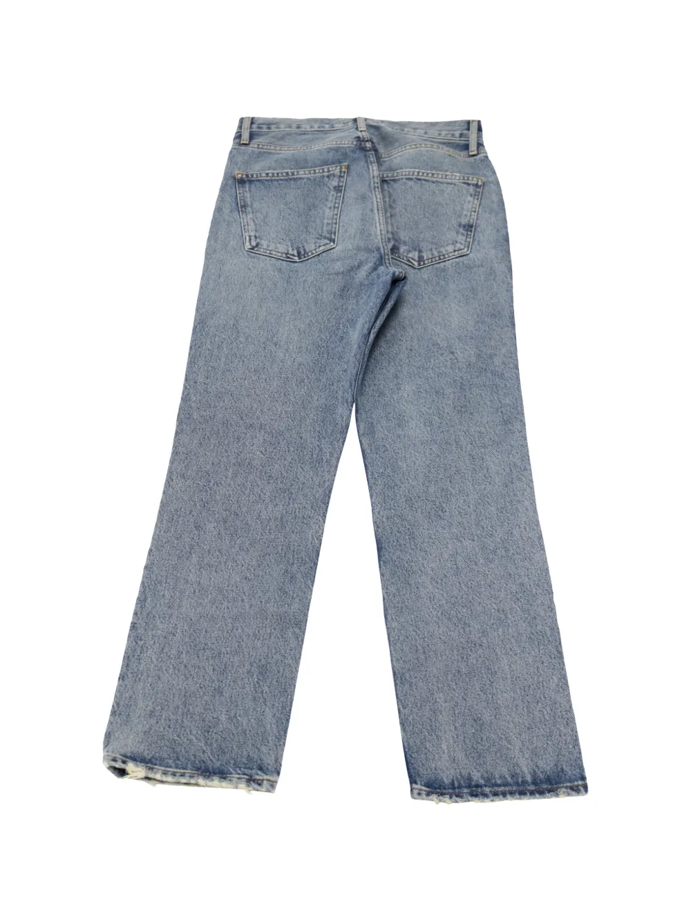 AGOLDE five-pockets mid-rise straight-leg ripley jeans - Blauw