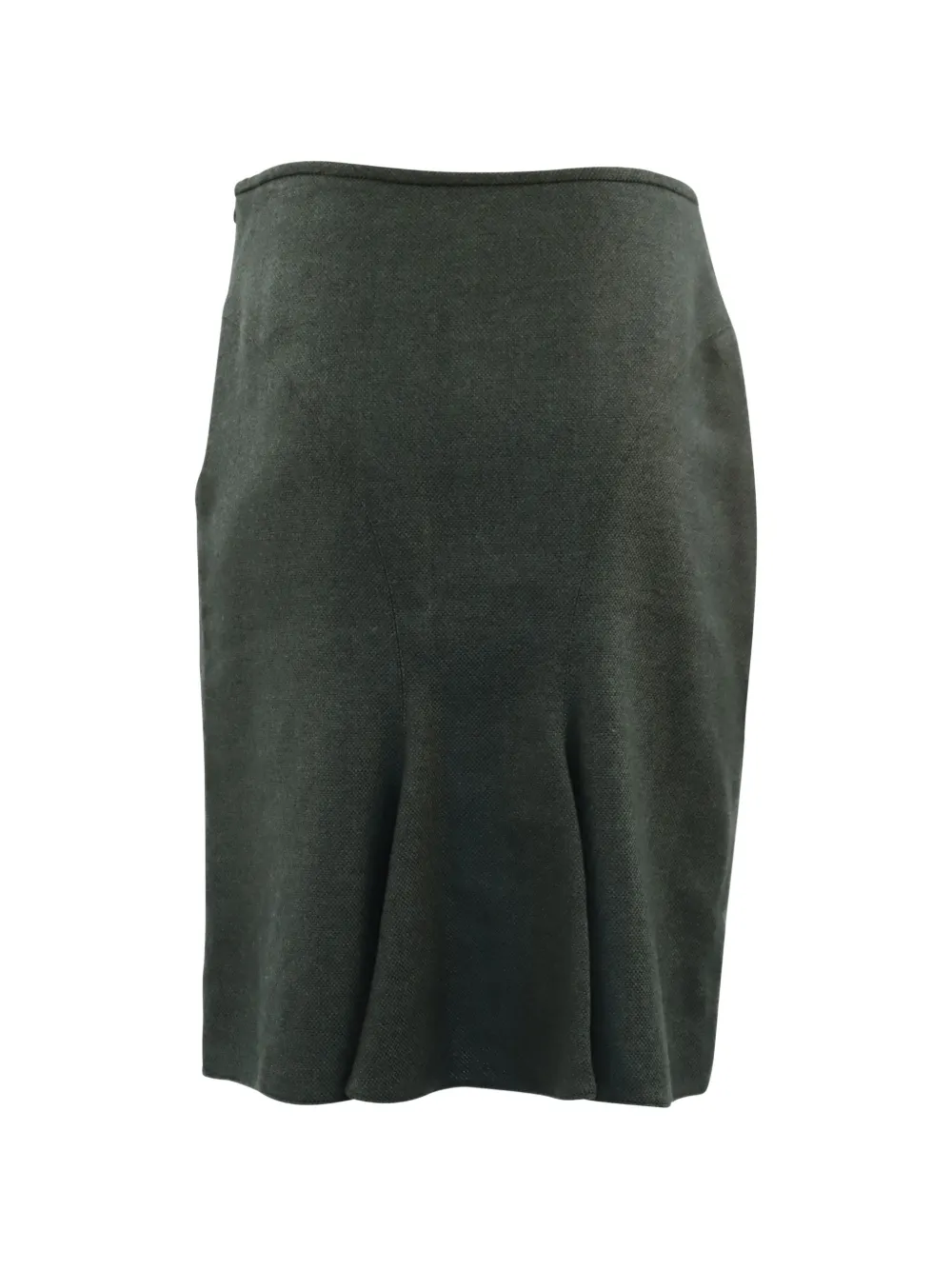 Emporio Armani Pre-Owned pencil wool skirt - Groen