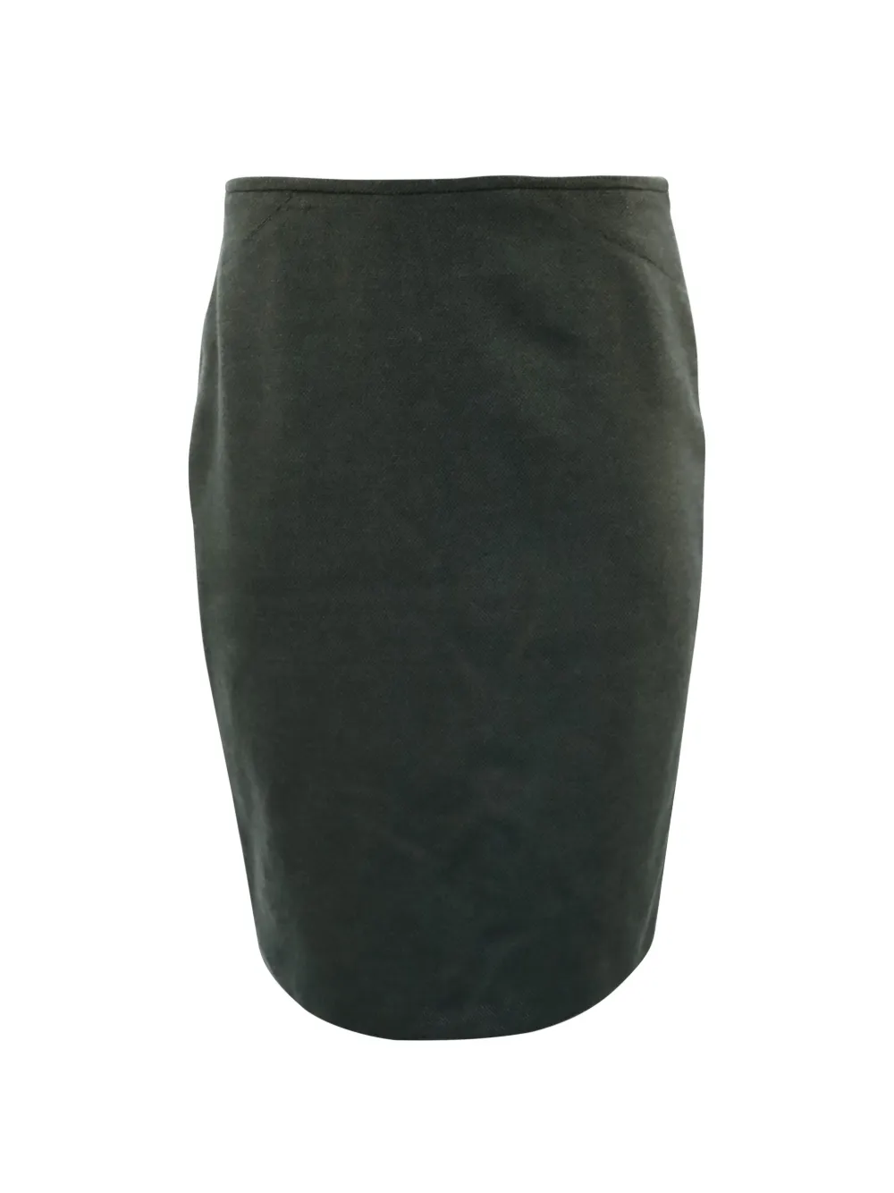 Emporio Armani Pre-Owned pencil wool skirt - Verde