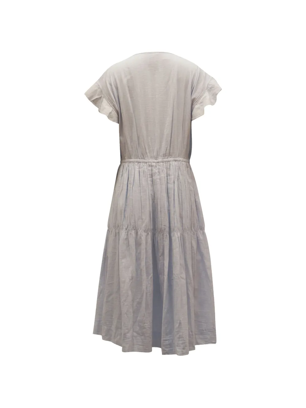 Apiece Apart ruffled-sleeve midi dress - Blauw