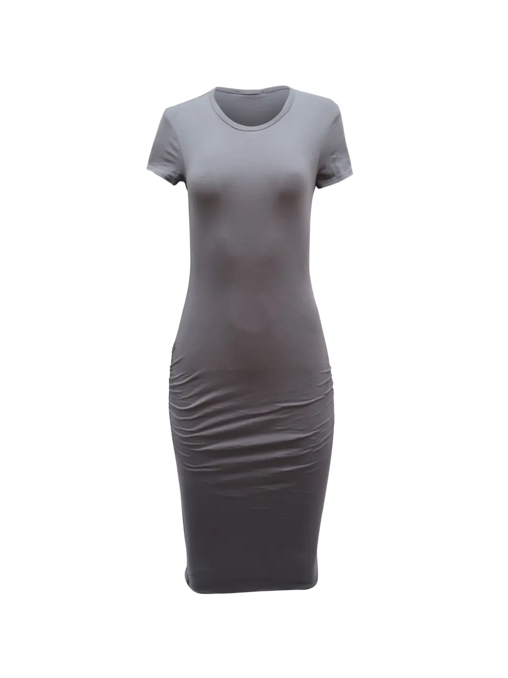 James Perse ruched T-shirt dress - Grigio