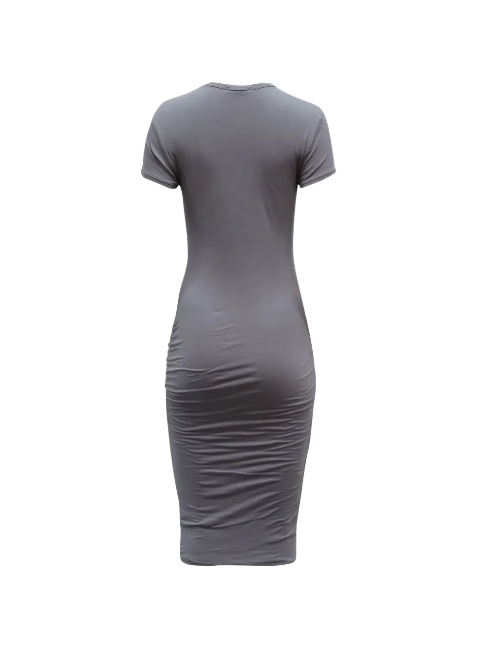  James Perse Ruched T-shirt Dress - Grey 