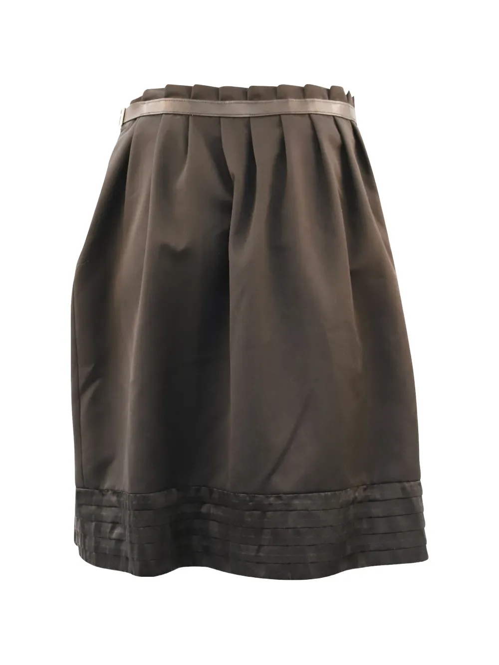 Viktor & Rolf Vintage belted pleated skirt - Zwart